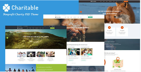 Charitable - Nonprofit Organization PSD Theme