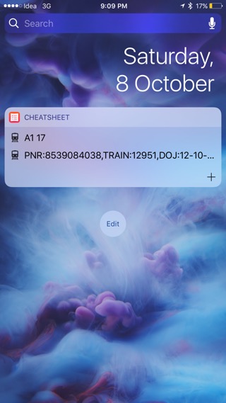 Cheatsheet: Superb ios10 Widgets