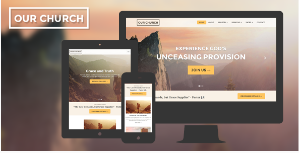 Church Website Template Responsive - Our Church