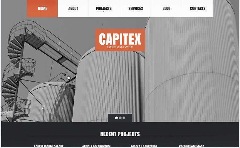 Construction Company Drupal Template