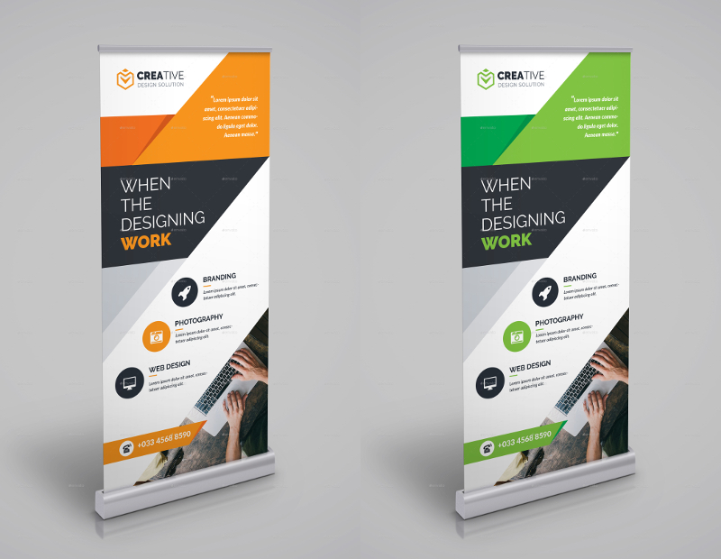 15 Roll Up Banner Designs For Advertising 2023 | Wpshopmart