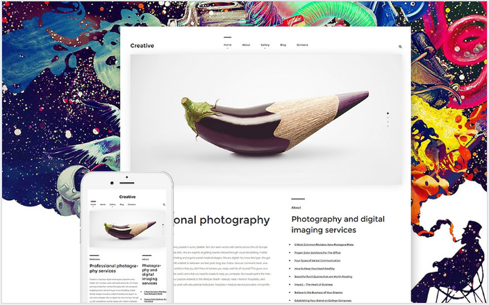 Creative WordPress Theme