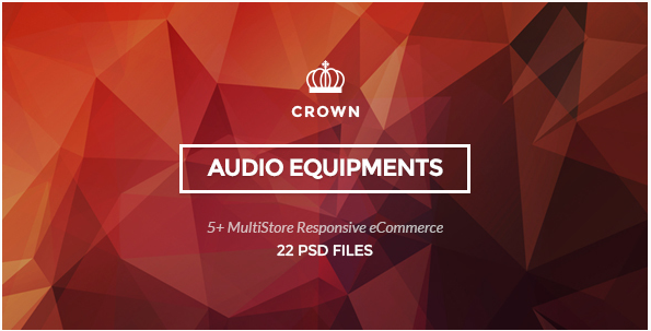 Crown - Audio Equipments PSD Template