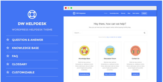 DW Helpdesk - Knowledge Base WordPress Theme