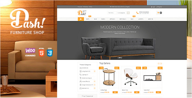 Dash - Handmade Furniture Marketplace Theme