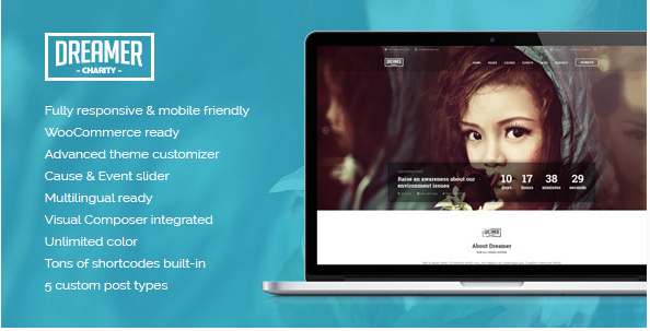 Dreamer - Multipurpose Charity WordPress Theme