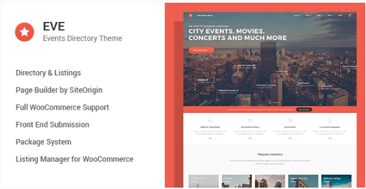 EVE - Events Directory WordPress Theme