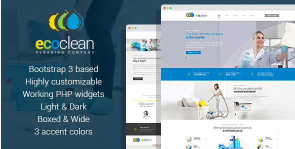 EcoClean - Cleaning company HTML Template