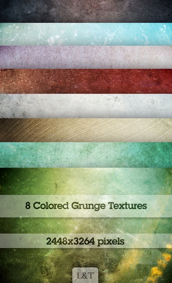 Eight-Colored-Grunge-Textures