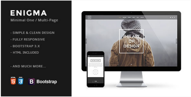 Enigma Creative Responsive Minimal Drupal Themes