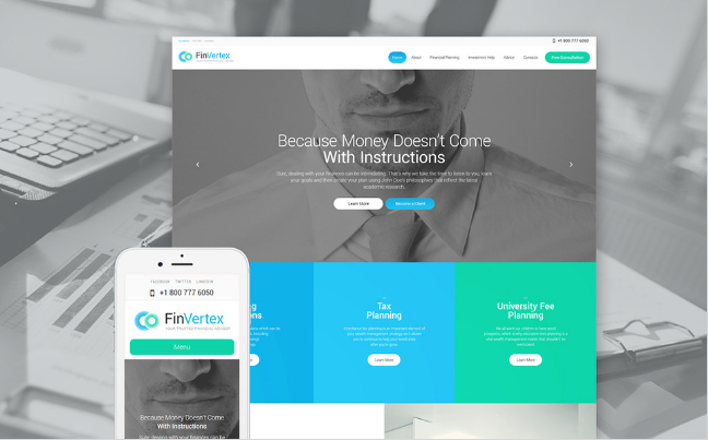 Fin Vertex WordPress Theme