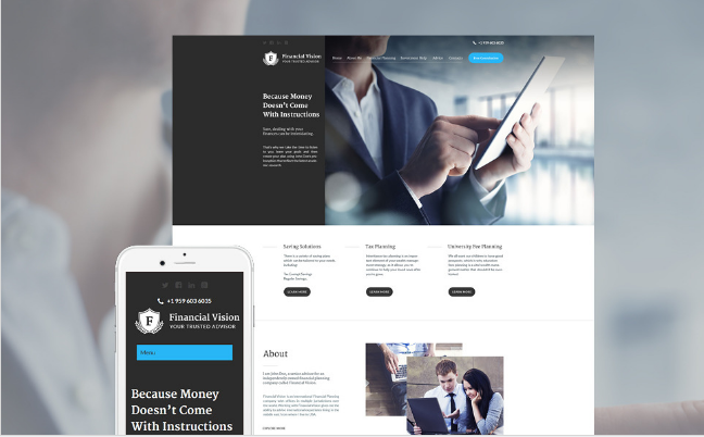 Financial Vision WordPress Theme