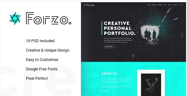FORZO – Creative Photography PSD Template