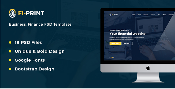 Fi-Print: Best Financial PSD Templates