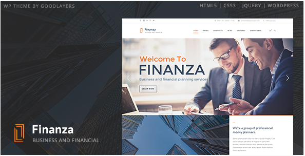 Finanza - Business & Financial WordPress Theme