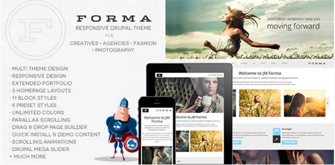 Forma, Creative, Fashion, Photogrpahy Drupal Theme