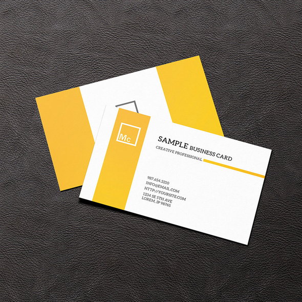 Free Business Card Mock up