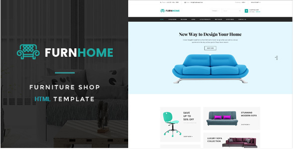 Furnhome - Furniture Shop eCommerce HTML Template