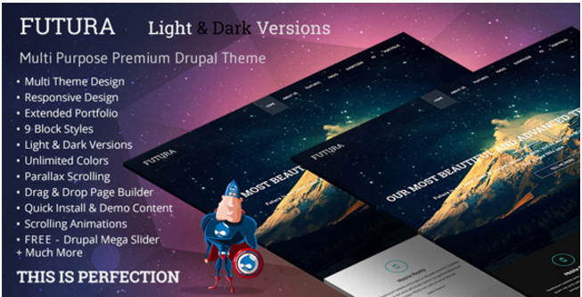 Futura, MultiPurpose Creative Drupal Theme