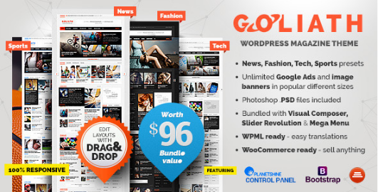 GOLIATH: Adsense Optimized WordPress Themes