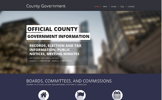 GOVT: Political Bootstrap Website Templates