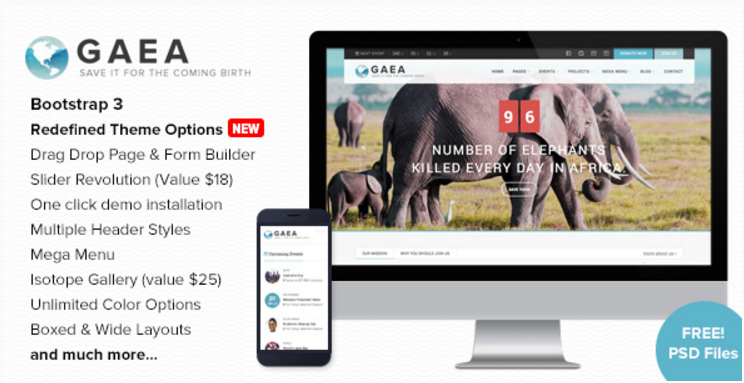 Gaea - Environmental WordPress Theme