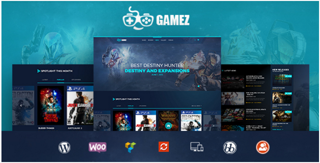 Gamez - Games, Movie, Music Review, and Editorial WordPress Theme