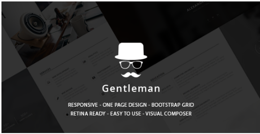 Gentleman - CV & Resume vCard WordPress Theme