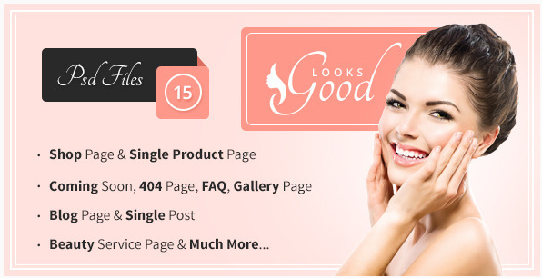 Good Looks - Beauty Salon & Spa PSD Template