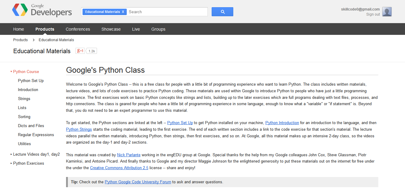 Googles-Python-Class: Best Resources For Learning Python Programming Language