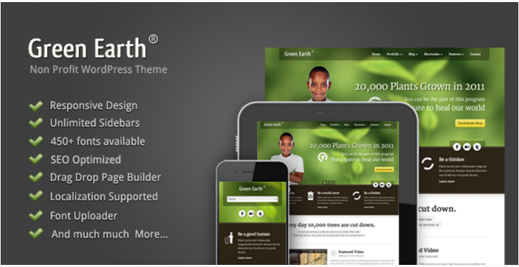 Green Earth - Environmental Themes For WordPress