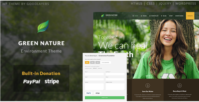 Green Nature - Environmental / Non-Profit WP Theme