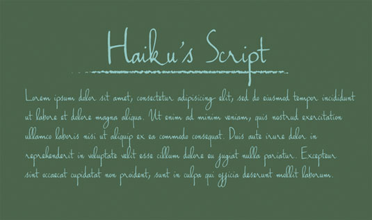 Haiku's Script