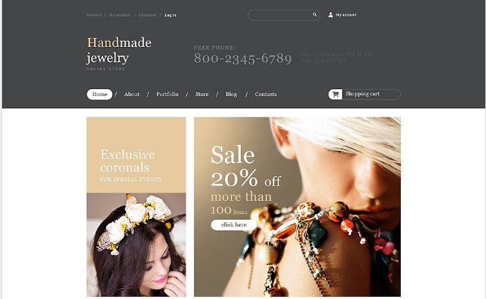 Handmade Jewelry Store WooCommerce Theme