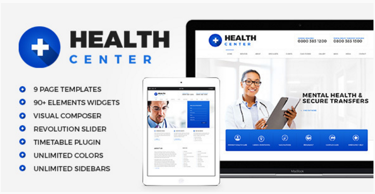 Health Center - Medical WordPress theme