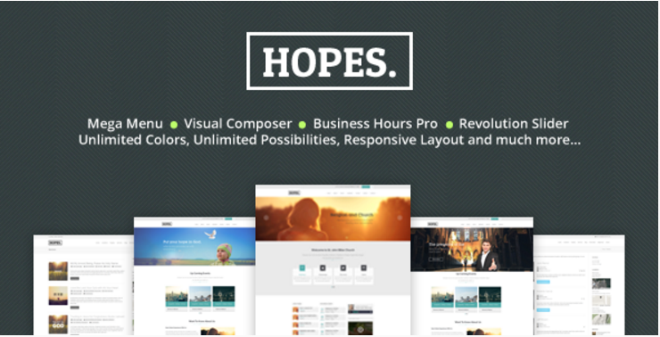 Hopes - Church & Multi-Purpose WordPress Theme