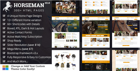 Horseman - Equestrian & Horse Riding Training HTML5 Template