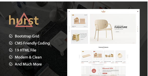 Hurst - eCommerce Furniture Template