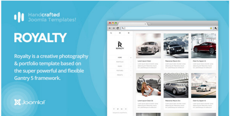 IT Royalty - Gantry 5, Photography & Portfolio Joomla Template