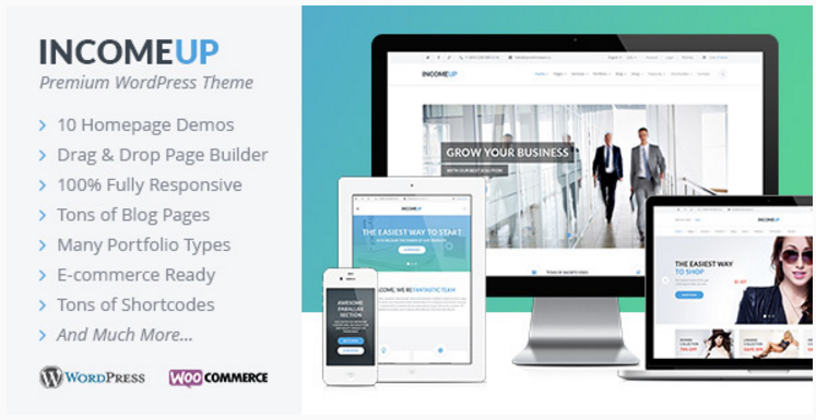 IncomeUp - Multipurpose WordPress Theme