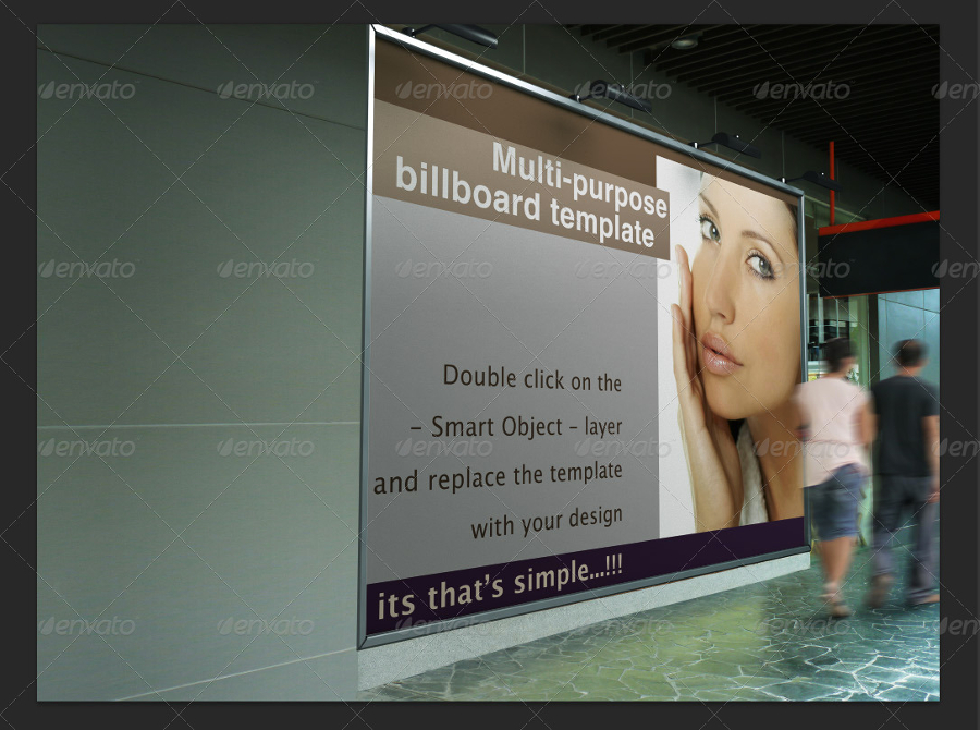 Indoor Signage Display Mockup