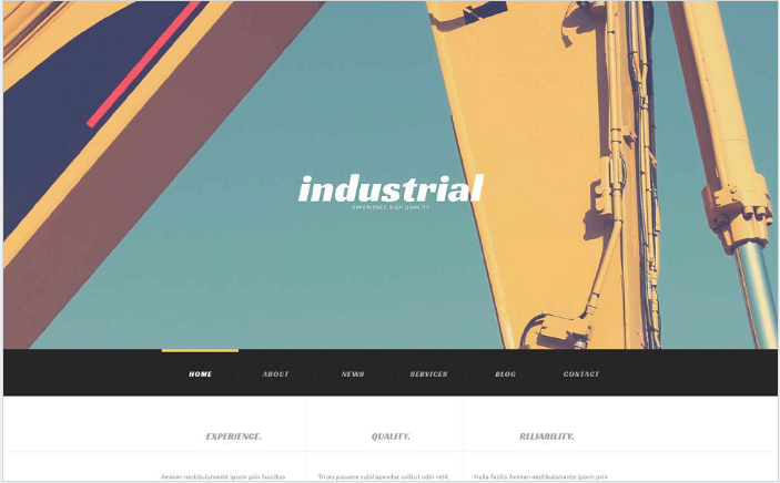 Industrial Construction WordPress Theme