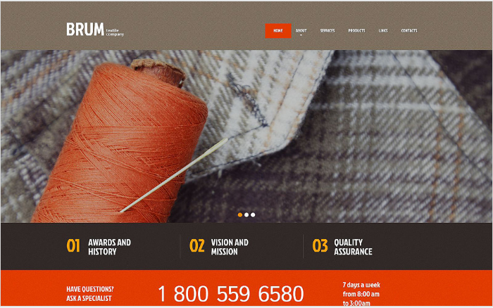 Industrial Responsive WordPress Theme