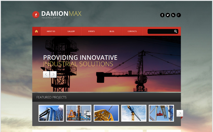 Industrial Responsive WordPress Theme