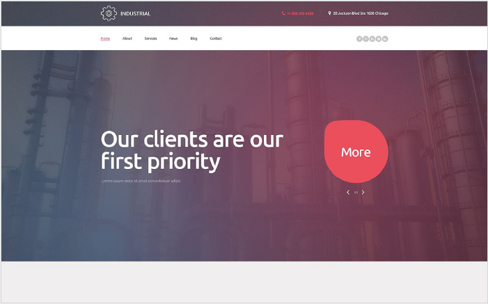 Industrial WordPress Theme