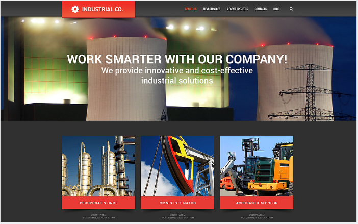 Industrial for Evolution WordPress Theme