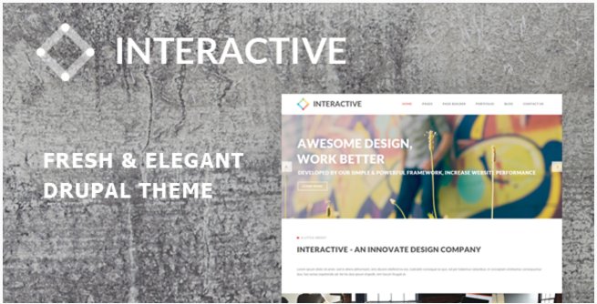 Interactive - Elegant & Creative Drupal Theme