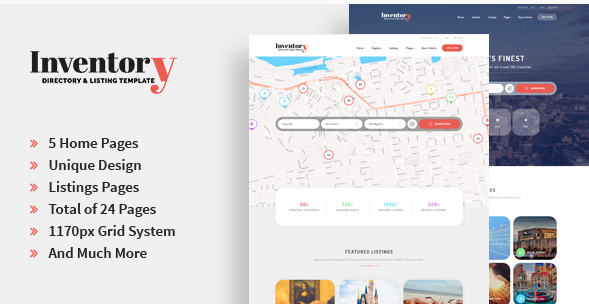 Inventory - Directory & Listing PSD Template
