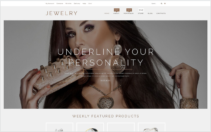 Jewelry Products WooCommerce Theme