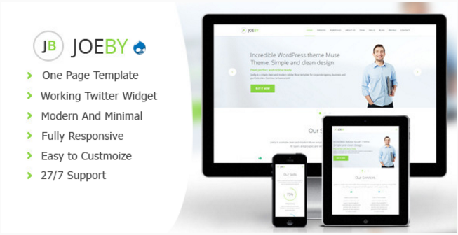 JoeBy Clean Business Drupal Theme